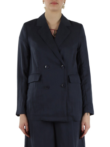 BLU | Giacca doppiopetto in misto lyocell