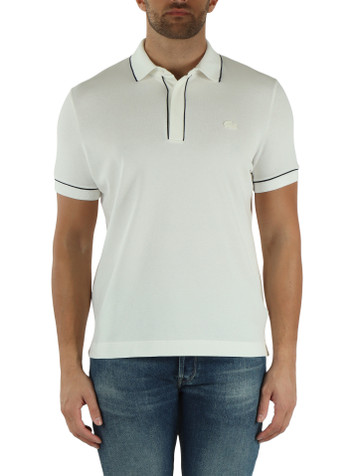 OFF WHITE | Polo regular fit con dettagli a contrasto