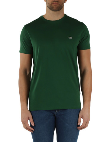 VERDE SCURO | T-shirt regular fit in cotone Pima