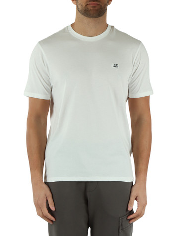 BIANCO | T-shirt in jersey di cotone 30/1 con ricamo logo