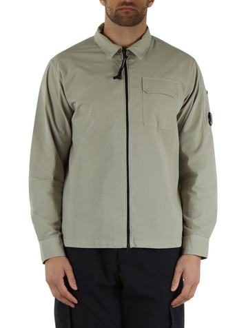 GREIGE | Overshirt in gabardina di cotone organico