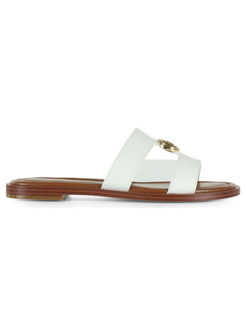 BIANCO | Sandali in pelle ERIN FLAT