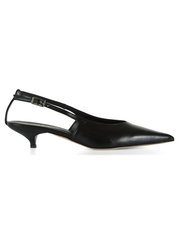 NERO | Scarpe slingback in pelle con fascetta posteriore