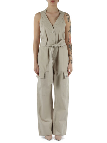 BEIGE | Overall aus Baumwoll- und Lyocell-Twill