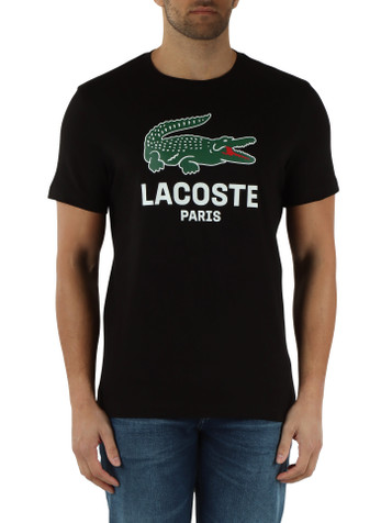 NERO | T-shirt in cotone Regular fit con stampa logo