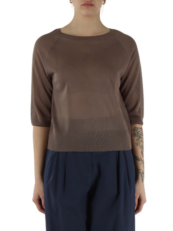 MARRONE | MONOCHROME: Maglia in misto viscosa CONICO