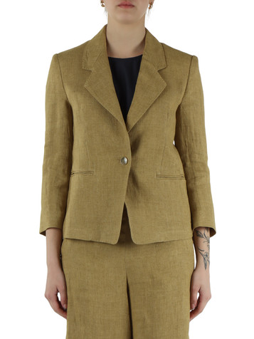 BEIGE | Giacca CARDATO in lino nattè