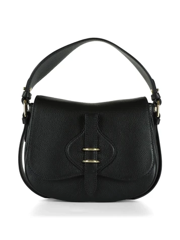 NERO | Borsa a mano in pelle martellata MAVERY Small