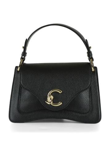 NERO | Borsa a mano in pelle martellata C-ME Small