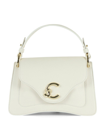 OFF WHITE | Borsa a mano in pelle martellata C-ME Small