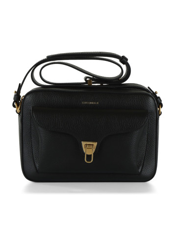 NERO | Borsa a tracolla in pelle martellata BEAT Large