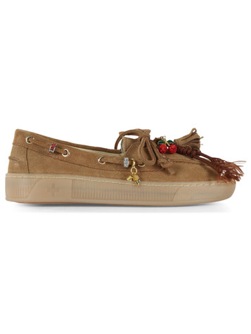 MARRONE CHIARO | Mocassini sportivi in suede MOKA00