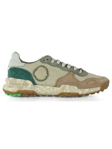 SALVIA | Sneakers in pelle e tessuto CHACRONA LINEN