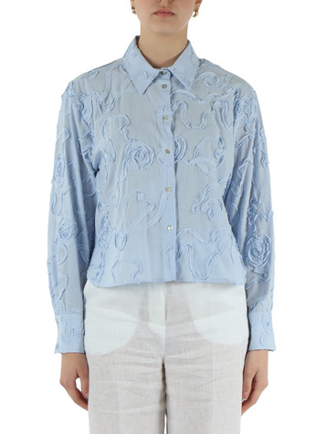 AZZURRO | Camicia in misto cotone PADRE