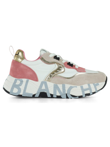 BIANCO | Sneakers CLUB105 in suede e tessuto
