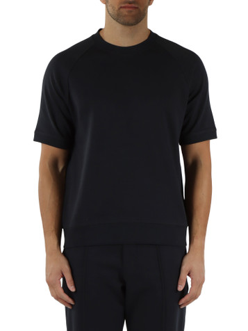 Dunkelblau | Kurzarm-Sweatshirt Second Skin