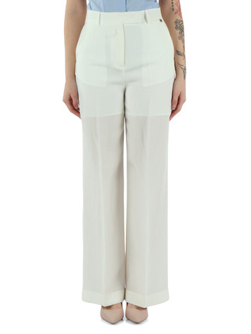 PANNA | Pantalone gamba larga in lino e lyocell