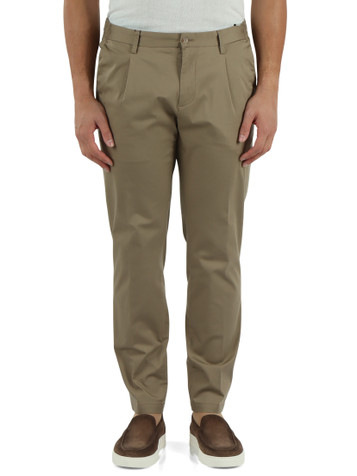 KAKI | Jogger Fit Hose BERLINO aus Stretch-Baumwolle