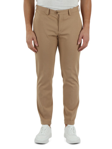 BEIGE | Slim-Fit-Hose SASA aus Stretch-Baumwolle