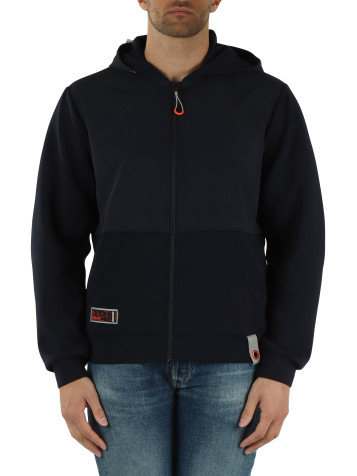 BLU SCURO | Felpa con zip e cappuccio TRIVIAL BMAT