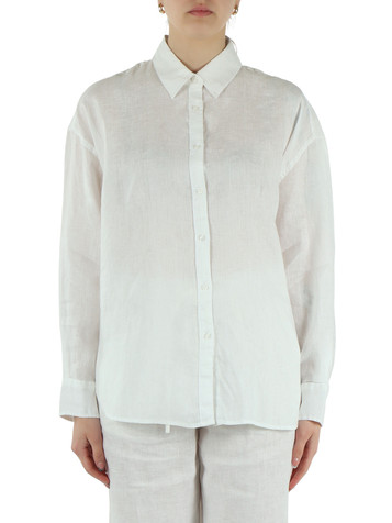 BIANCO | Camicia oversize in lino DARIA