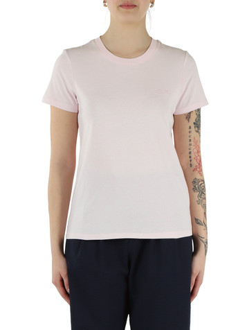 ROSA | T-shirt in cotone con logo frontale