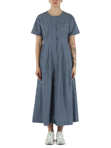 BLU | Abito midi in cotone a righe
