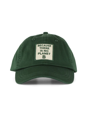 VERDE | Cappello in cotone con patch logo frontale