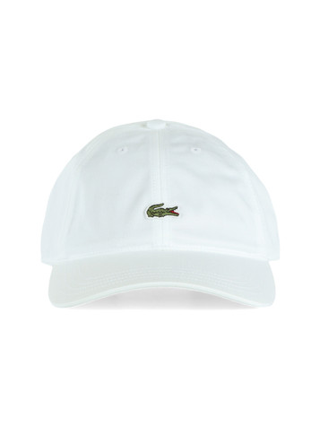BIANCO | Cappellino in cotone con patch logo frontale