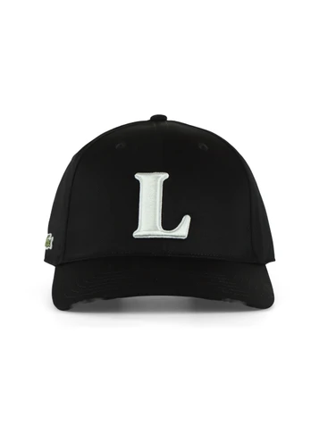 NERO | Cappellino in misto cotone con patch logo