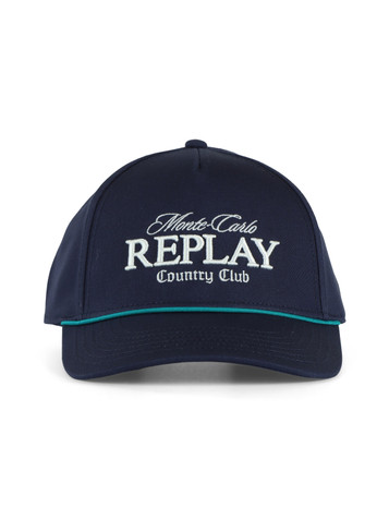 BLU SCURO | MCCC Collection:: Cappello in cotone con ricamo logo