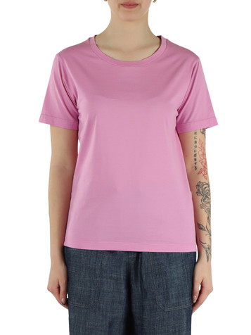 ROSA | T-shirt in cotone con stampa logo posteriore