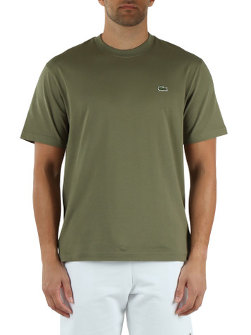 VERDE MILITARE | T-shirt in cotone Classic fit con patch logo