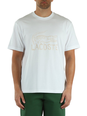 BIANCO | T-shirt in cotone Classic fit con stampa logo