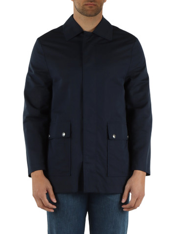 BLU | Giacca relaxed fit in seta e cotone