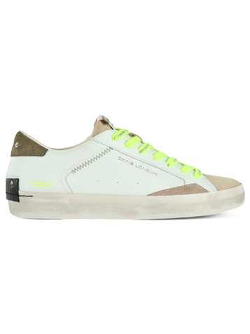 BIANCO | Sneakers DISTRESSED in pelle effetto vintage