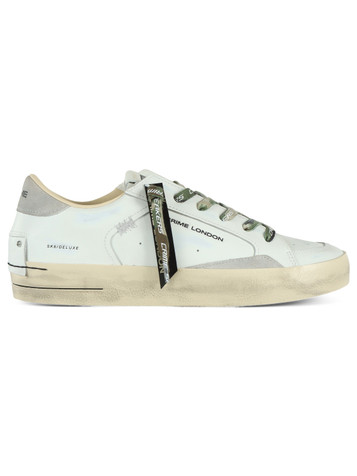 BIANCO | Sneakers in pelle SK8 DELUXE effetto vintage