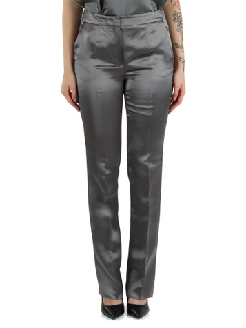 GRIGIO | Pantalone in viscosa e lino AEREO