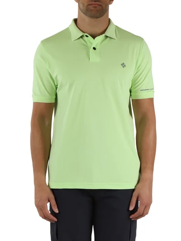 VERDE CHIARO | Polo INDRO in cotone e rayon stretch
