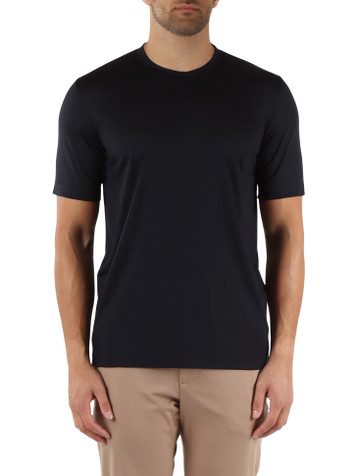 BLU SCURO | T-shirt JAMES in lava vergine