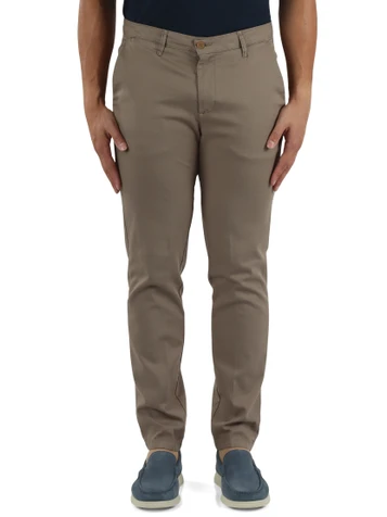 TORTORA | Pantaloni in cotone stretch VIENNA LI GOLD