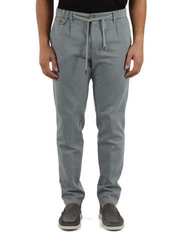 GRIGIO | Pantaloni in cotone e lino YAMAL 226054
