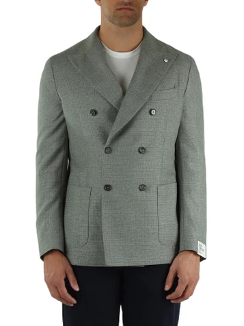 GRIGIO | Giacca TOM regular in lana vergine, cotone e seta