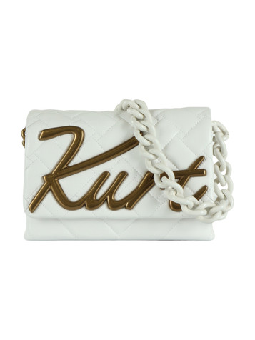 BIANCO | Borsa in pelle trapuntata MINI KENSINGTON KURT