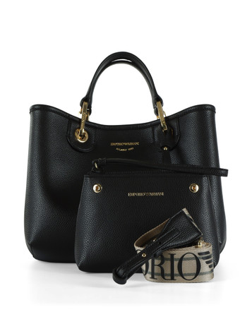 NERO | Borsa a mano effetto martellato MyEA Small