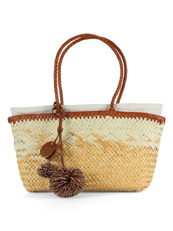 GIALLO SCURO | Borsa PALOMA Medium in paglia intrecciata