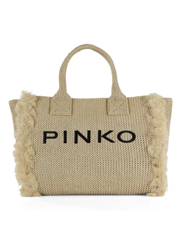 BEIGE | Borsa in rafia BEACH SHOPPER