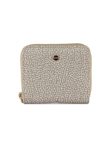 BEIGE | Portafoglio Small Zip Around in tessuto OP