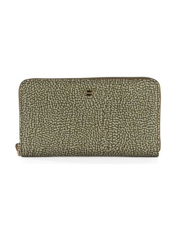 VERDE | Portafoglio Large Zip Around in tessuto OP