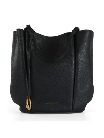 NERO | Borsa shopping LILY in pelle grana maxi